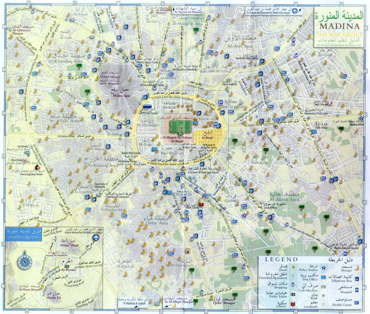 Mekka (Makkah) - mapa centrum miasta